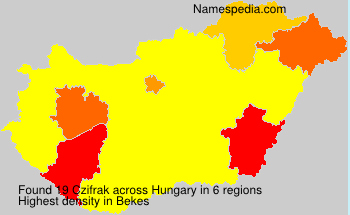 Surname Czifrak in Hungary Surname Czifrak in Hungary