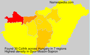 Surname Czifrik in Hungary Surname Czifrik in Hungary