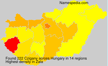 Surname Czigany in Hungary Surname Czigany in Hungary