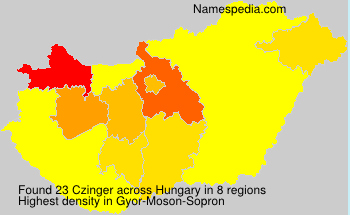 Surname Czinger in Hungary Surname Czinger in Hungary