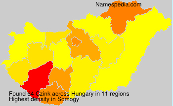 Surname Czink in Hungary Surname Czink in Hungary