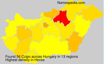 Surname Czipo in Hungary Surname Czipo in Hungary