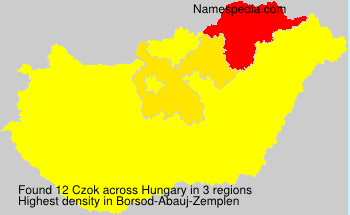 Surname Czok in Hungary Surname Czok in Hungary