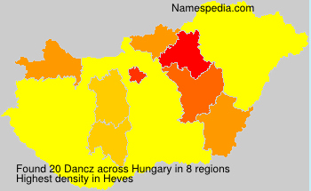 Surname Dancz in Hungary Surname Dancz in Hungary