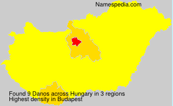 Surname Danos in Hungary Surname Danos in Hungary
