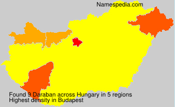 Surname Daraban in Hungary Surname Daraban in Hungary