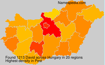 Surname David in Hungary