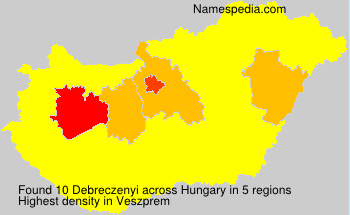 Surname Debreczenyi in Hungary Surname Debreczenyi in Hungary