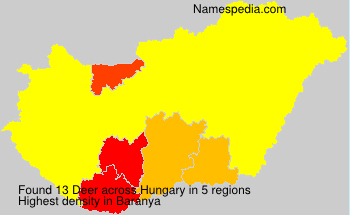 Surname Deer in Hungary