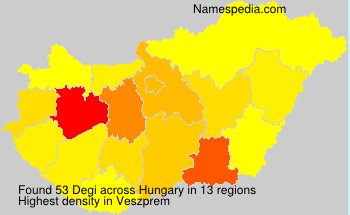 Surname Degi in Hungary Surname Degi in Hungary