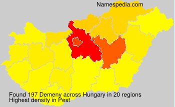 Surname Demeny in Hungary Surname Demeny in Hungary