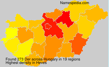 Surname Der in Hungary Surname Der in Hungary
