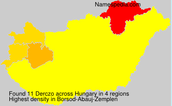Surname Derczo in Hungary Surname Derczo in Hungary