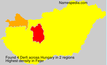 Surname Derfi in Hungary Surname Derfi in Hungary