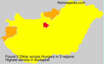 Surname Dikter in Hungary Surname Dikter in Hungary