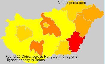 Surname Diriczi in Hungary Surname Diriczi in Hungary