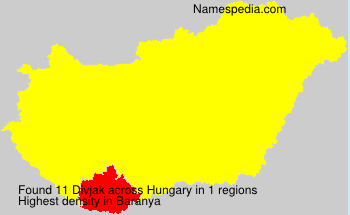 Surname Divjak in Hungary Surname Divjak in Hungary