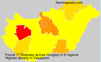 Surname Dobossy in Hungary Surname Dobossy in Hungary
