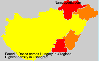 Surname Docza in Hungary Surname Docza in Hungary