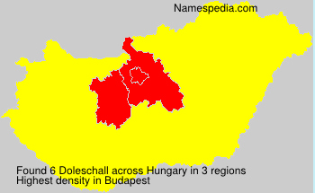 Surname Doleschall in Hungary Surname Doleschall in Hungary