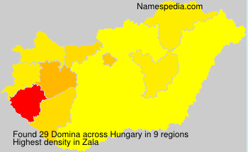 Surname Domina in Hungary Surname Domina in Hungary