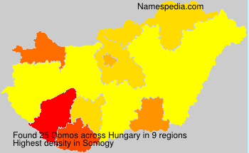 Surname Domos in Hungary Surname Domos in Hungary