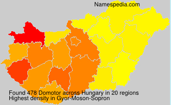 Surname Domotor in Hungary Surname Domotor in Hungary