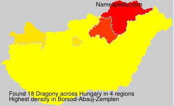 Surname Dragony in Hungary Surname Dragony in Hungary
