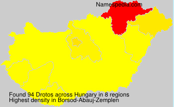 Surname Drotos in Hungary Surname Drotos in Hungary