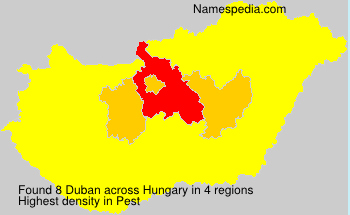Surname Duban in Hungary