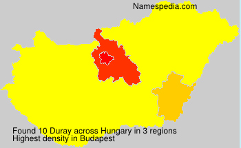 Surname Duray in Hungary Surname Duray in Hungary