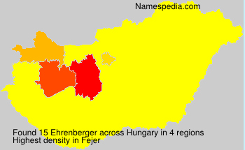 Surname Ehrenberger in Hungary Surname Ehrenberger in Hungary