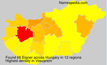Surname Eigner in Hungary Surname Eigner in Hungary