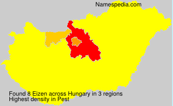 Surname Eizen in Hungary Surname Eizen in Hungary