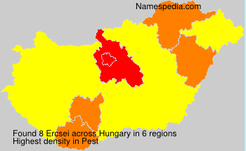 Surname Ercsei in Hungary Surname Ercsei in Hungary