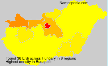 Surname Erdi in Hungary Surname Erdi in Hungary