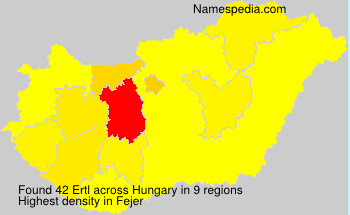 Surname Ertl in Hungary Surname Ertl in Hungary