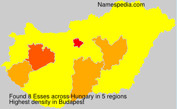 Surname Esses in Hungary Surname Esses in Hungary