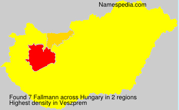 Surname Fallmann in Hungary Surname Fallmann in Hungary