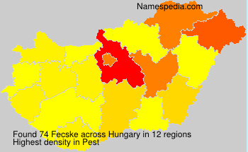 Surname Fecske in Hungary Surname Fecske in Hungary