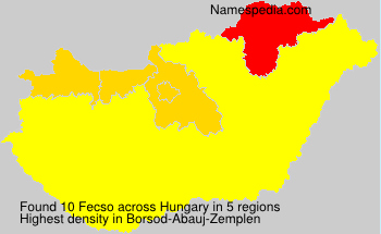 Surname Fecso in Hungary Surname Fecso in Hungary