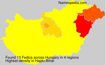 Surname Fedics in Hungary Surname Fedics in Hungary