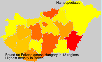 Surname Fekecs in Hungary Surname Fekecs in Hungary