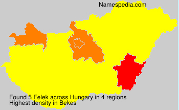 Surname Felek in Hungary Surname Felek in Hungary