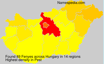 Surname Fenyes in Hungary Surname Fenyes in Hungary