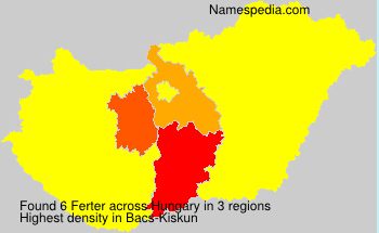Surname Ferter in Hungary Surname Ferter in Hungary