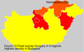 Surname Fiatal in Hungary Surname Fiatal in Hungary