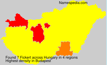 Surname Fickert in Hungary Surname Fickert in Hungary