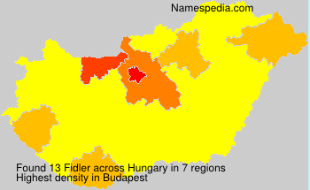Surname Fidler in Hungary Surname Fidler in Hungary