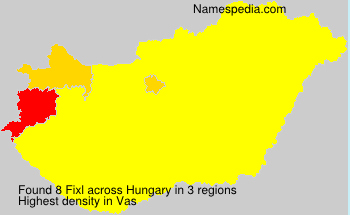 Surname Fixl in Hungary Surname Fixl in Hungary